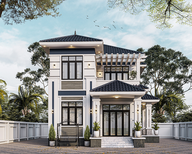 Mẫu biệt thự 2 tầng 10